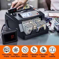 TOPSHAK TS-BC1 Money Counter Counting Machine for Bank Bill Counter OPEN BOX