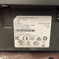 New Symbol Motorola 4 bay WT4090 WT41N0 CRD4001-4000ER CRD4001-411EES cradle kit