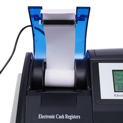48 Keys Electronic Cash Register, LED Retail POS System W/ Printer, Cash Drawer
