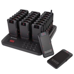 Retekess TD157P Restaurant Wireless Paging System Queuing 24 Pager Food Truck