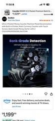 Aneken Ultra 2-Pocket Money Counter Machine Mixed Denomination