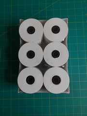 Thermal Receipt Paper Rolls 3.125″ x 190′ New Open Package 6 Rolls Made in USA