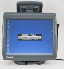 Micros WorkStation 5A Point of Sale System With Stand And Rear Display