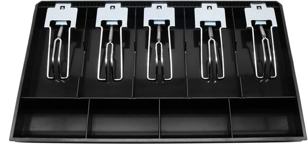 Cash Register Drawer Insert Tray with 5 Bill/4 Coin Compartments for Money St…