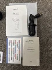 Inateck 1D Barcode Scanner Wireless Bluetooth Reader Laser BCST-70 & USB Cable