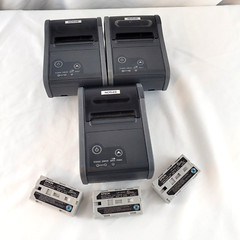 3 – Epson TM-P60 (2-M196B & 1-M196A) 2 Bluetooth Wireless Batteries- Please Read