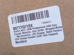 Brand New KCS-2000 Professional USD Coin Counter Machine Sorter Wrapper Roller