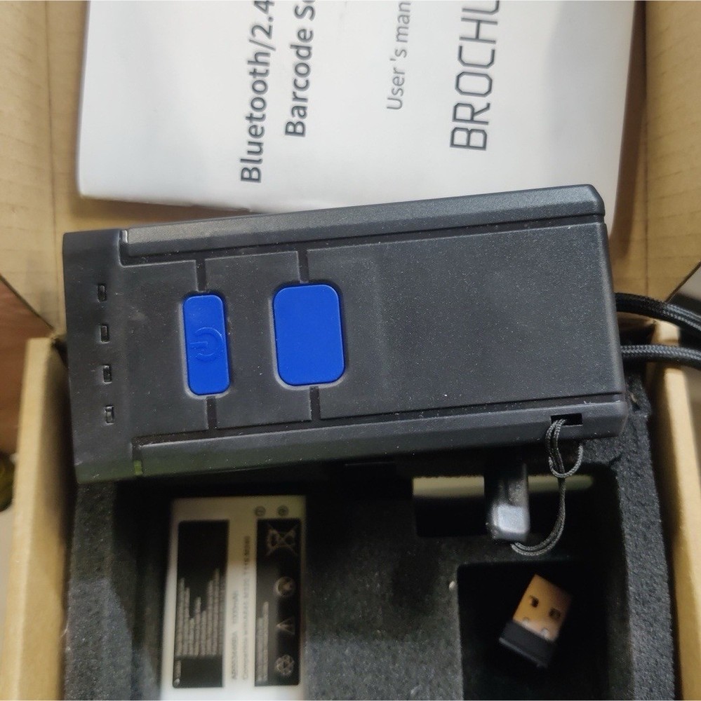 Bluetooth 2.4G Wireless Barcode Scanner for iOS Android Windows