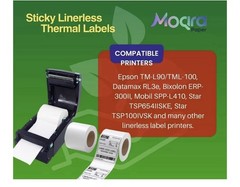 12 Rolls 3 1/8″ x 170′ Sticky Thermal Receipt Paper Linerless Label (80mm)…