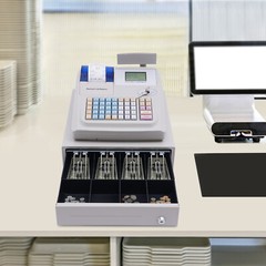 NEW Electronic Cash Register 48 Keys Cash Management System with Thermal Printer