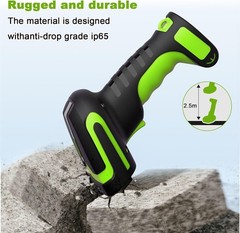 433Mhz Wireless Barcode Scanner, 2‑in‑1 Bluetooth, Dock