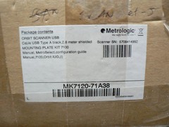 METROLOGIC ORBIT MK7120-71A38 USB BARCODE SCANNER WITH MOUNTING PLATE “US SELLER