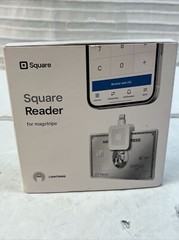 NEW Square – Magstripe Reader with Lightning Connector – Glossy White
