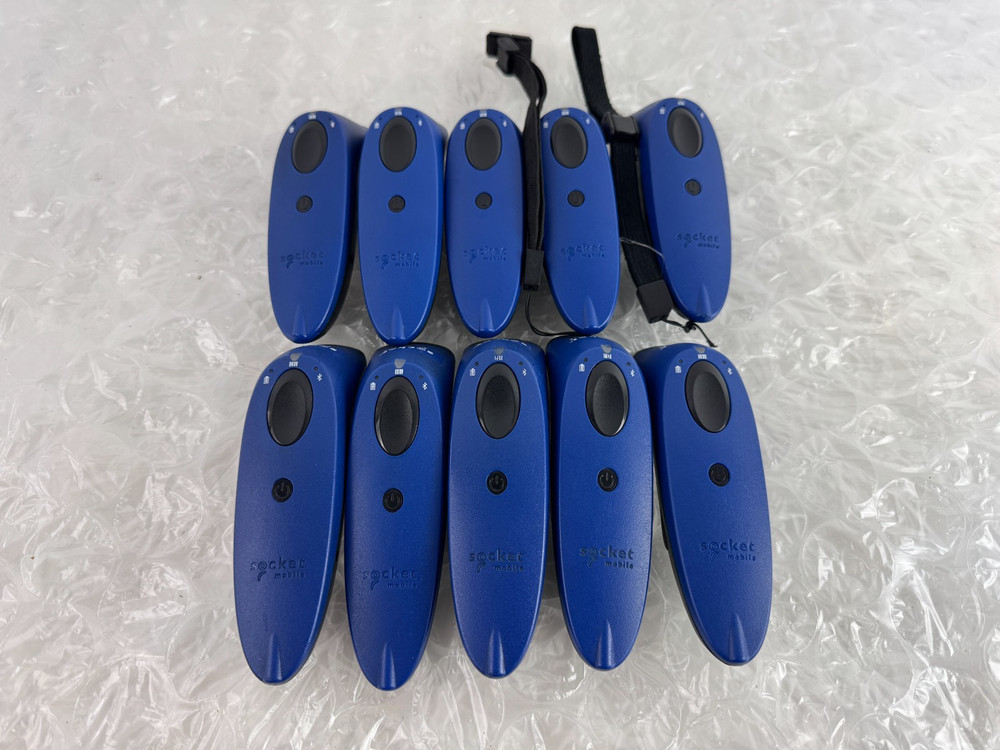 Lot 10 Socket Mobile SocketScan S700 Blue Mobile Barcode Scanners (No Batteries)