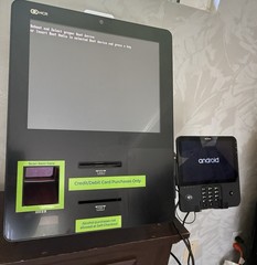 NCR SelfServ 90 Self Checkout Kiosk w Verifone Terminal Powers On – Pickup