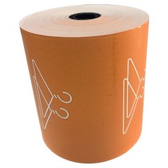 Dry Cleaners Thermal Rolls Orange Hanger w/BackPrint 3-1/8” x 160′ 80gsm 50 Rls