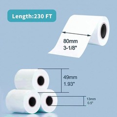 Clear 32 Rolls Thermal Receipt Paper 3-1/8 x 230ft