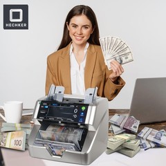 Hechker 10000 Plus Bank Grade Money Counter Machine – Mixed Denomination Bill…