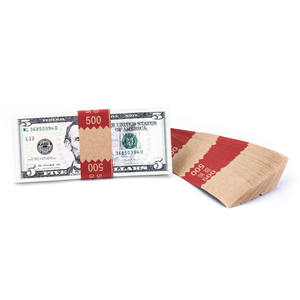 Natural Kraft Saw-Tooth $500 Currency Band (500)