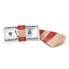 Natural Kraft Saw-Tooth $500 Currency Band (500)
