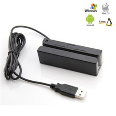 USB MSR90 3 Tracks Hi‑Co Magnetic Stripe Credit Card Reader New