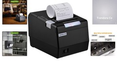Compact 80mm Thermal Printer with USB & Ethernet – User-Friendly for Windows/Mac