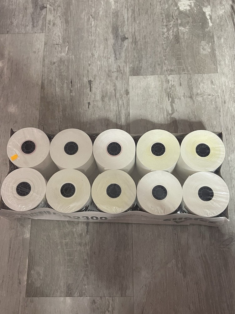 2 Ply 10Rolls 3 X 90 Feet Carbonless White/Canary Kitchen Printer Paper