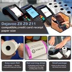 Rollo De Papel Para Maquina De Tarjetas De Credito Para Dejavoo Z8 Z9 Z11 (1…