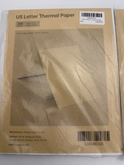 US Letter Thermal Paper 8.5×11″ Qty.2- 400 sheets Fan folded Document Paper