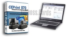 NOTEBOOK + CEPrint 870 Card Software BUNDLE for Datacard 870 Embosser Indenter