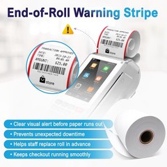 Pax Thermal Receipt Paper Rolls 10 Rolls for Pax POS & Terminal Printers – Cr…