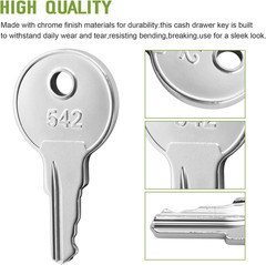 Cash Drawer Key VPK-8K-542 Replacement for APG Vasario Series with 542 Code Lock