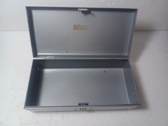 Vintage Metal Cash Lock Box Combination Lock Bank Deposit Box 1970s