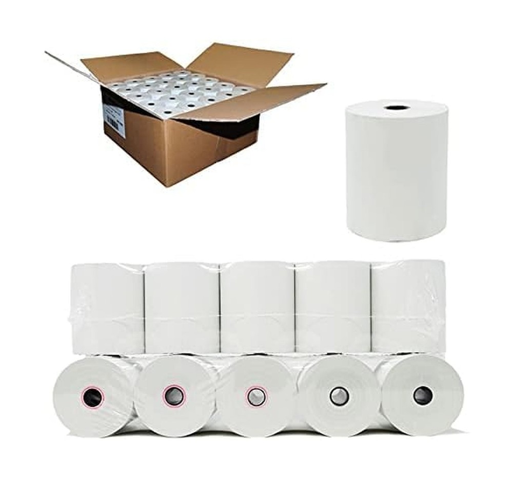 (50 Rolls – 48 GSM) 3 1/8 x 200 Thermal Paper Receipt Rolls (Actual Length 17…