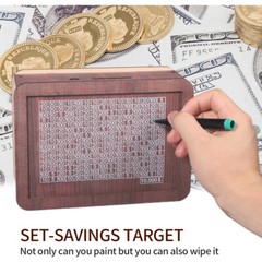 Wooden Savings Box – Wooden Cash Saver Money Box Cash Saver Box