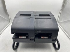 Lot of 2 Epson TM-H2000 Thermal Receipt Printer MICR & Endorser M255A