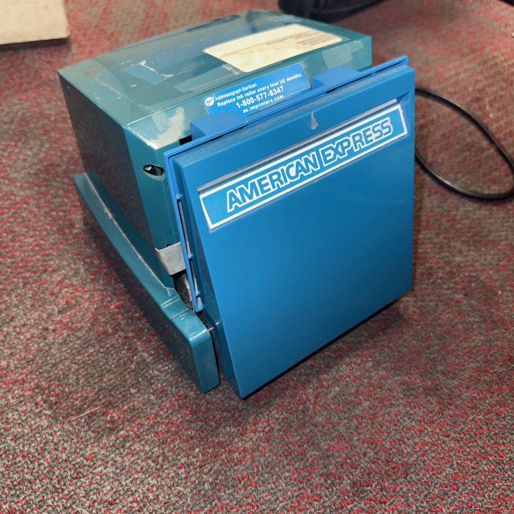 Vintage American Express AMEX Credit Card Addressograph Imprinter Machine 840