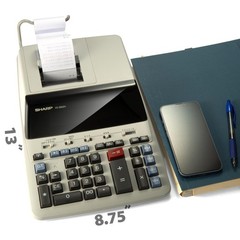 12-Digit Print Calculator Desktop Size Adding Machine, Perfect for Everyday U…