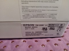 Epson TM-U295 Slip Printer with power and printer cords