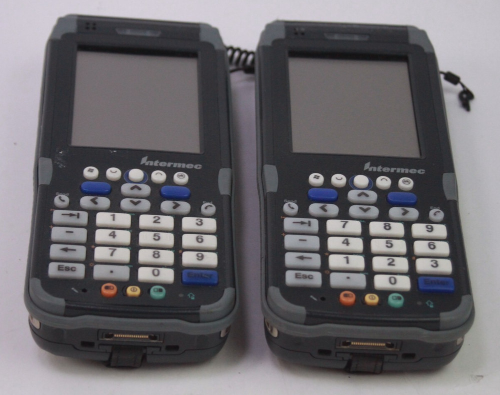 LOT OF 2X INTERMEC CN3 BARCODE SCANNERS MOBILE COMPUTER UNTESTED