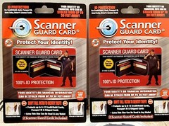 2 pack 4 total Scanner Guard Card Credit Card Scanner Protectors Patented Tested