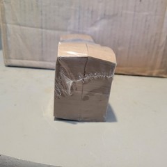 Box of 10 (1000 Ct/Unit) Saw Tooth $50 Currency Bands, Self-Seal, Natural Brown