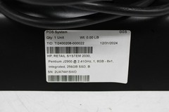HP RP2 Retail System 2030 POS Terminal Pent J2900 @ 2.41GHz 8GB 256GB SSD *READ*