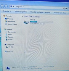 New NCR P1235 PCAP Touch Display POS PC System 1.6Ghz, 4GB, 64GB W7-E, Dual Disp