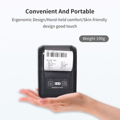 BISOFICE 58mm Portable Thermal Printer 2 Inch Wireless BT USB For IOS