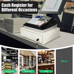 NEW Electronic Cash Register 48 Keys Cash Management System with Thermal Printer
