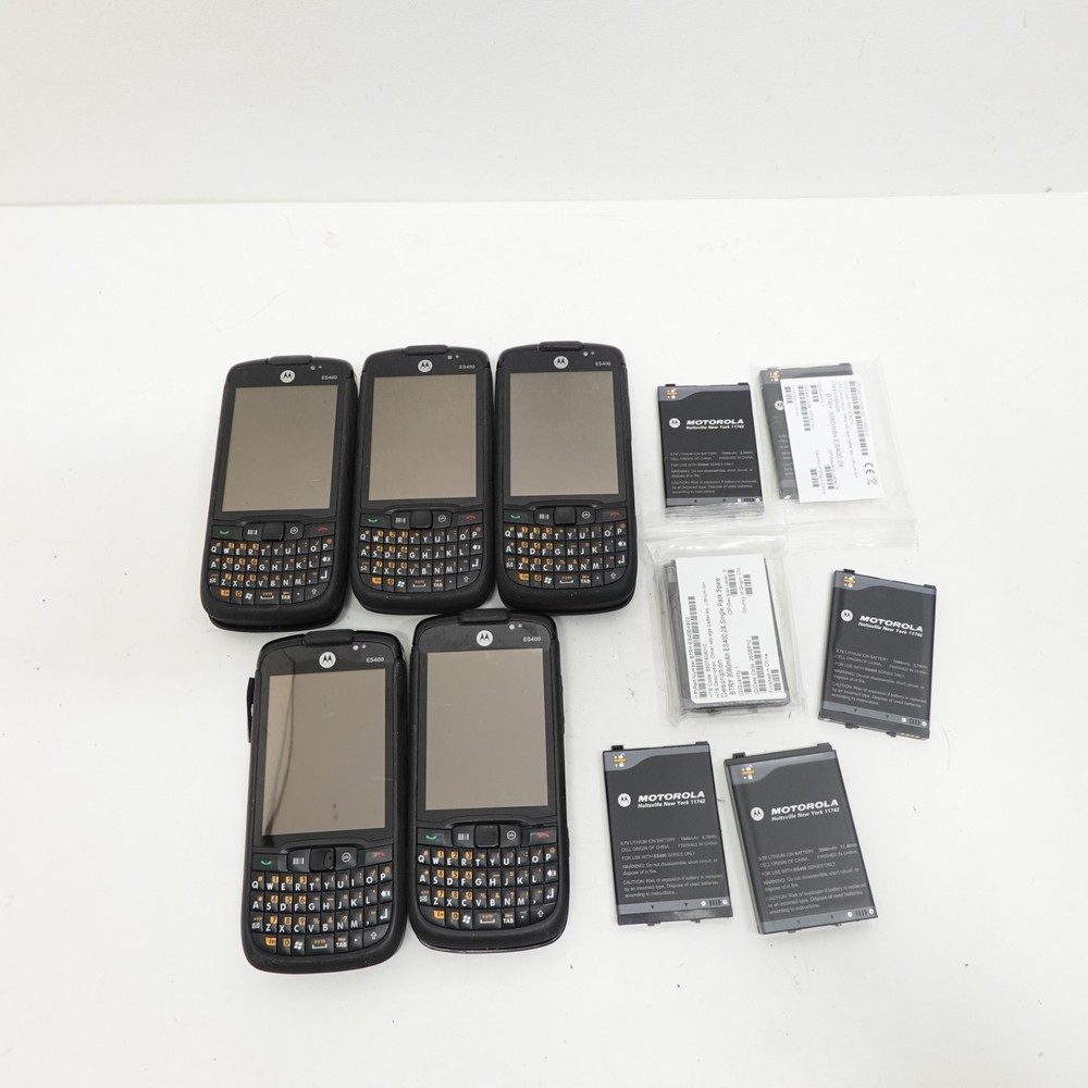 Motorola ES400 Rugged Enterprise Mobile Smartphone Barcode Scanner Lot of 5