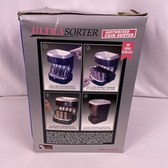 UltraSorter Motorized Coin Sorter Bank Mag-Nif Item 4875 Box Instructions