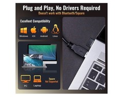Tera Barcode Scanner Wireless 1D Laser Cordless Barcode Reader USB 5100 Yellow