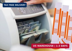 150PCS Self Sealing Cash Currency Straps Money Bands Bill Wrappers Organizer
